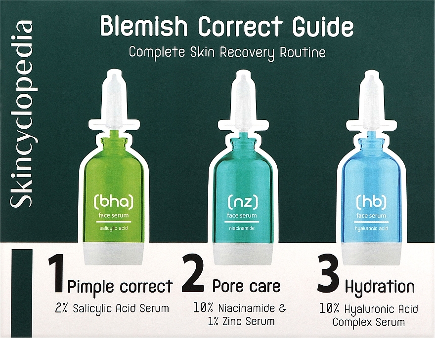 Набір - Skincyclopedia Blemish Correct Guide (ser/3x15ml) — фото N1