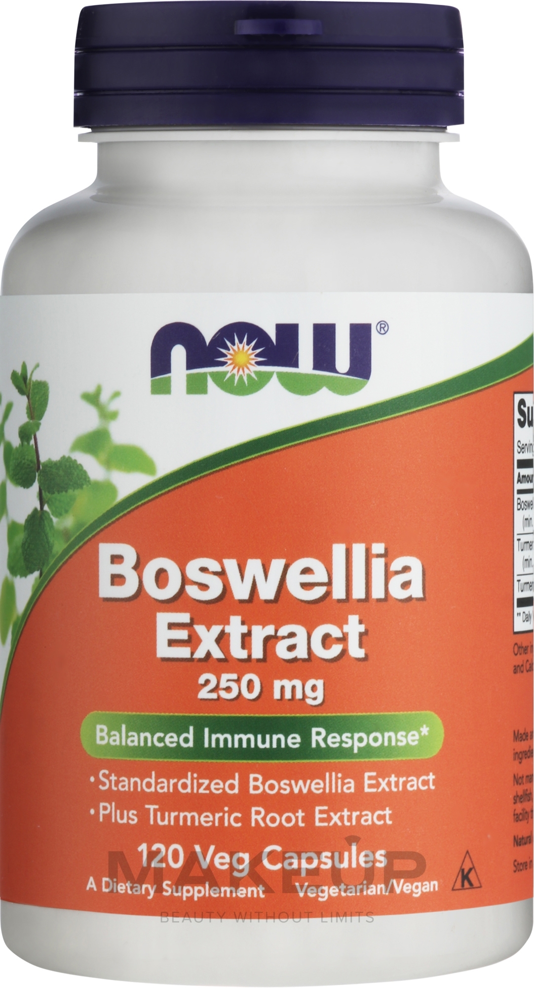 Капсулы "Босвелия", 250 мг - Now Foods Boswellia Extract — фото 120шт
