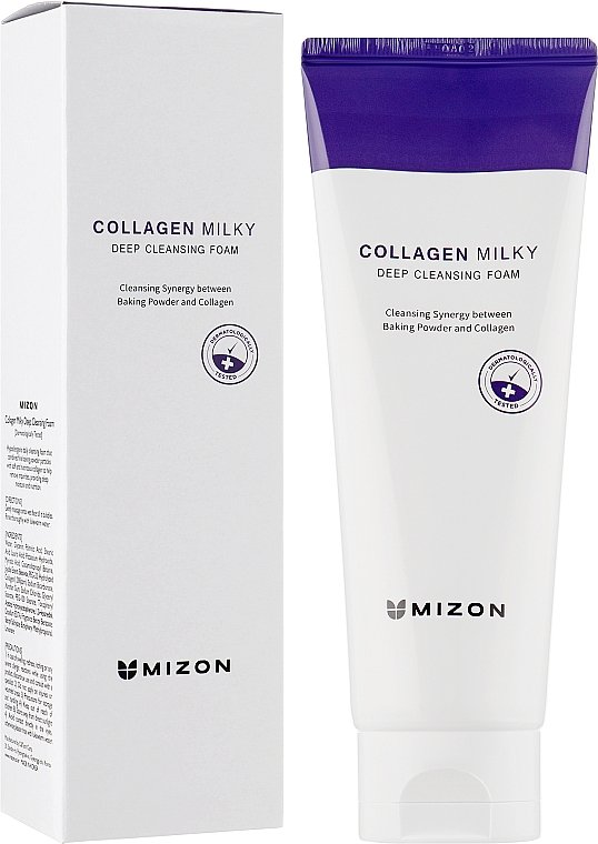 Глубокоочищающая пенка с коллагеном - Mizon Collagen Milky Deep Cleansing Foam  — фото N2