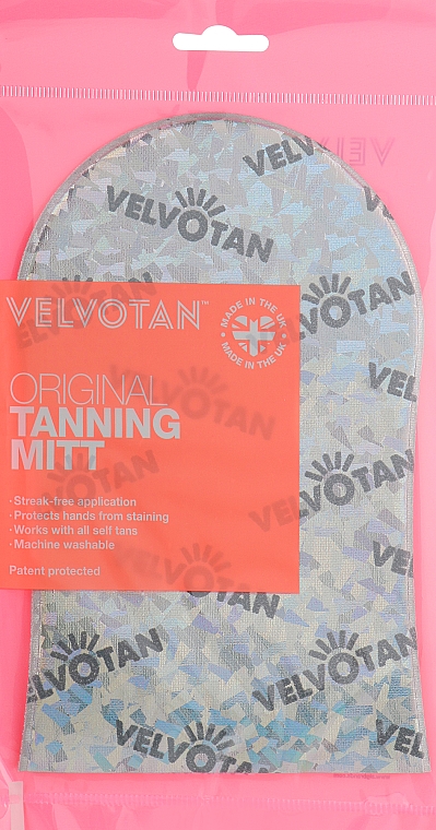 Аплікатор-рукавиця для автозасмаги, сіра - Velvotan The Original Tanning Mitt — фото N1