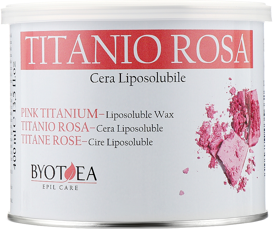 Жирорастворимый воск для депиляции "Розовый титан" - Byothea Titano Rosa Cera Liposolubilc — фото N1