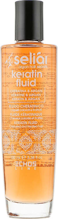 Восстанавливающий флюид с маслом Аргании и кератином - Echosline Seliar Keratin Fluid — фото N2