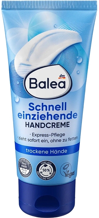 Крем для рук, що швидко всотується - Balea Hand Cream — фото N1