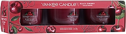 Духи, Парфюмерия, косметика Набор ароматических свечей "Черешня" - Yankee Candle Black Cherry (candle/3x37g)
