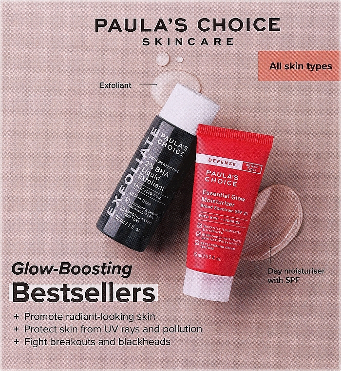 Набор - Paula's Choice Boosting Bestellers Kit (f/tonic/30ml + f/cr/15ml) — фото N1