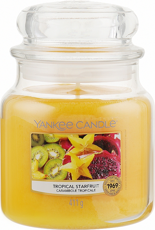 Ароматична свічка у банці - Yankee Candle Tropical Starfruit — фото N3