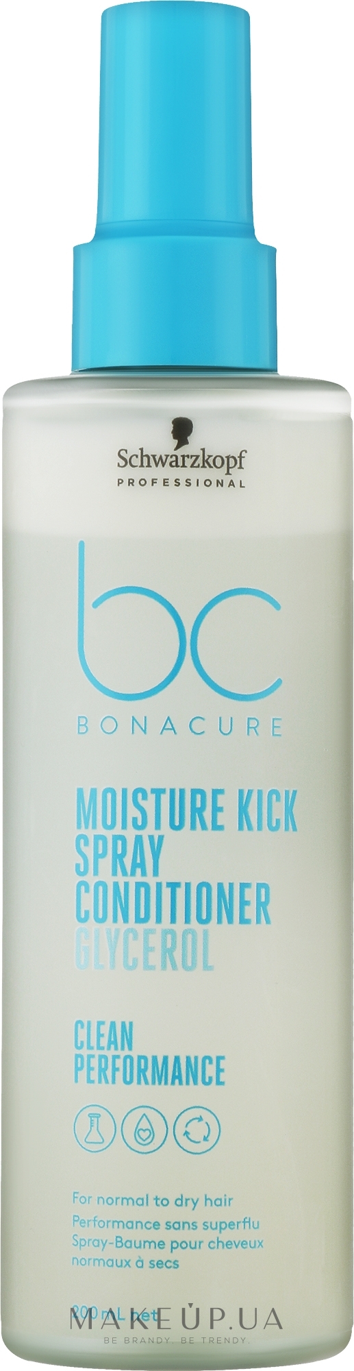 Спрей-кондиционер для волос - Schwarzkopf Professional Bonacure Moisture Kick Spray Conditioner Glycerol — фото 200ml