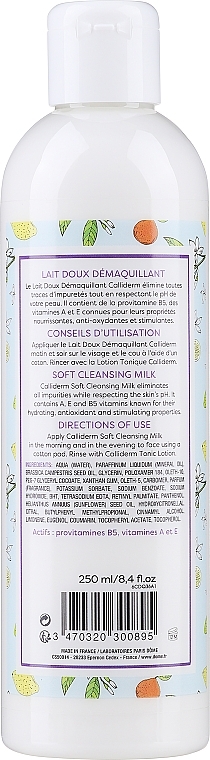 Очищувальне молочко для обличчя з вітамінами - Calliderm Soft Cleasing Milk with Vitamins — фото N2