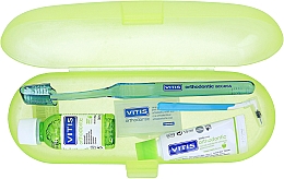 Набор - Dentaid Vitis Orthodontic (toothpaste/15ml + toothbrush/1pcs + mouthwash/30ml + wax/5pcs) — фото N2