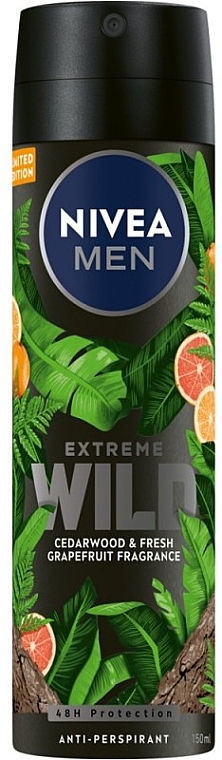 Дезодорант-спрей "Кедр и свежий грейпфрут" - NIVEA MEN Extreme Wild