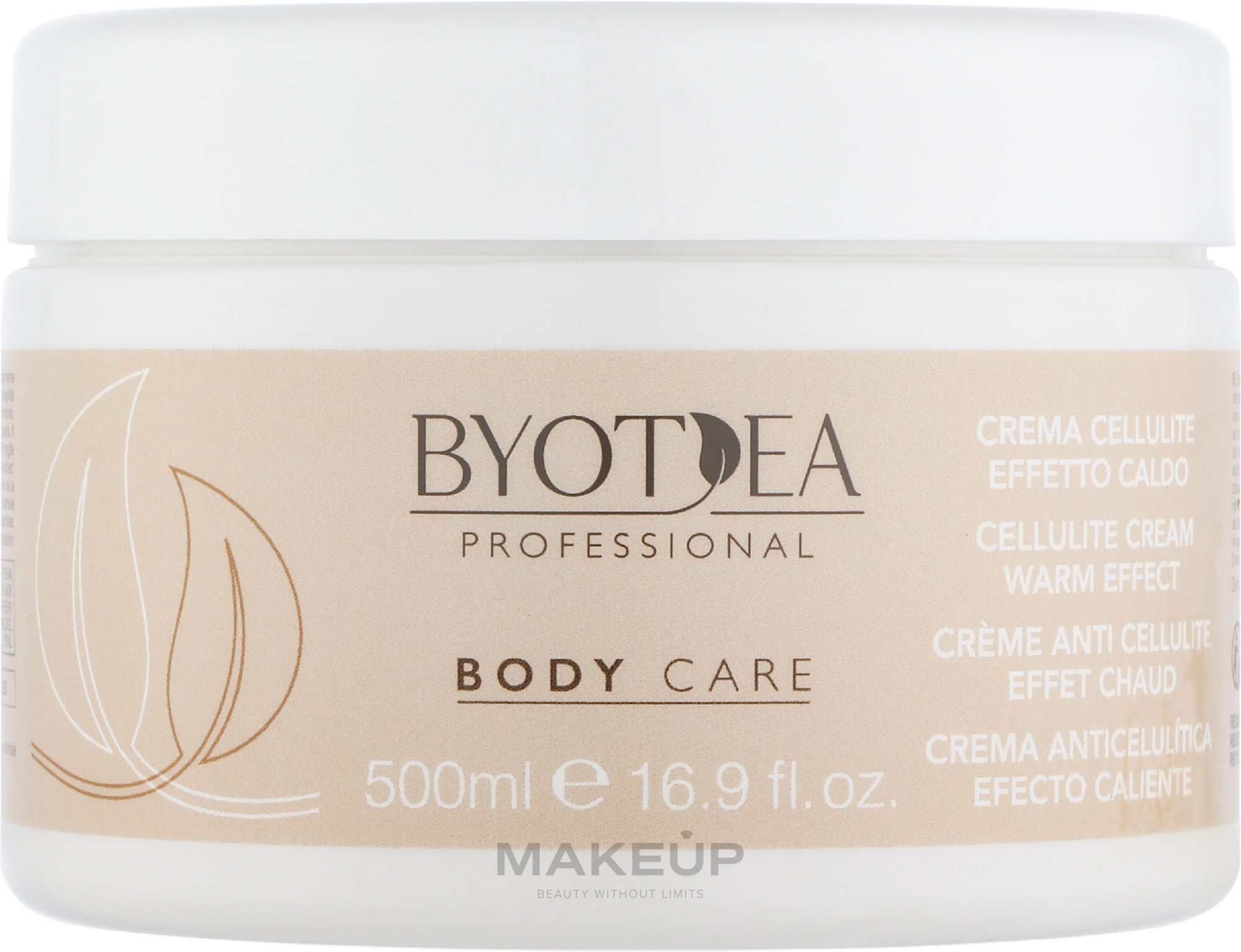 Антицелюлітний крем з розігрівальним ефектом - Byotea Body Care Cellulite Cream Warm Effect — фото 500ml