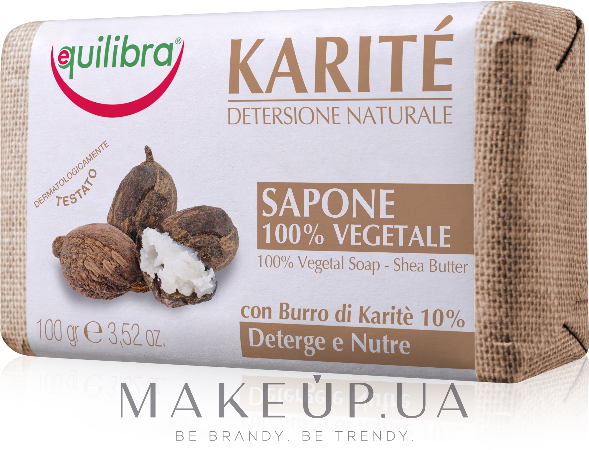 Мыло для тела "Карите" - Equilibra Karite Line Natural Soap — фото 100g