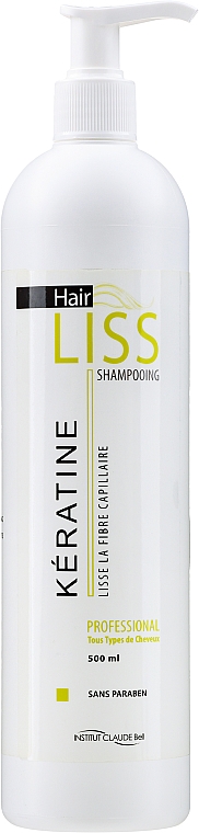Шампунь для волос с кератином - Institut Claude Bell Hairliss Keratin Shampoo — фото N1