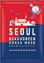Парфумерія, косметика Тканинна маска для обличчя - BeauuGreen K-Beauty Korea Mask Seoul