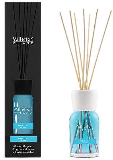 Аромадифузор "Блакитна вода" - Millefiori Milano Natural Diffuser Natural Acqua Blu — фото N1