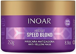 Маска проти жовтизни волосся - Inoar Absolut Speed Blond Anti-Yellow Mask — фото N1