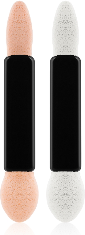Аплікатори для тіней, двосторонні, SA-02, 5,5 см., 10 шт., чорні - Silver Style