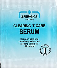 Духи, Парфюмерия, косметика Очищающая сыворотка - Sferangs Clearing T-Care Serum (пробник)