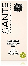 Духи, Парфюмерия, косметика Набор для макияжа бровей - Sante Natural Natural Eyebrow Kit 