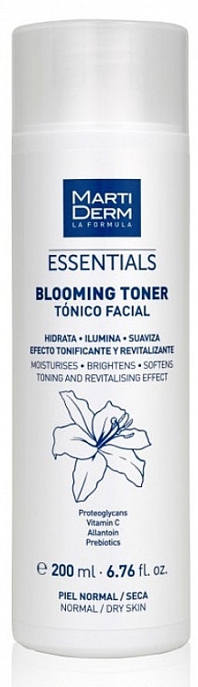 Тонер для нормальної та сухої шкіри - MartiDerm Essentials Blooming Toner — фото N1