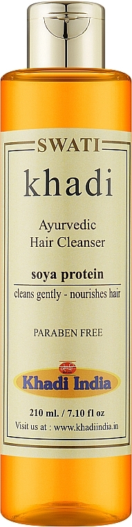 Травяной шампунь для глубокого питания волос "Соевый протеин" - Khadi Swati Natural Hair Cleanser Soya Protein