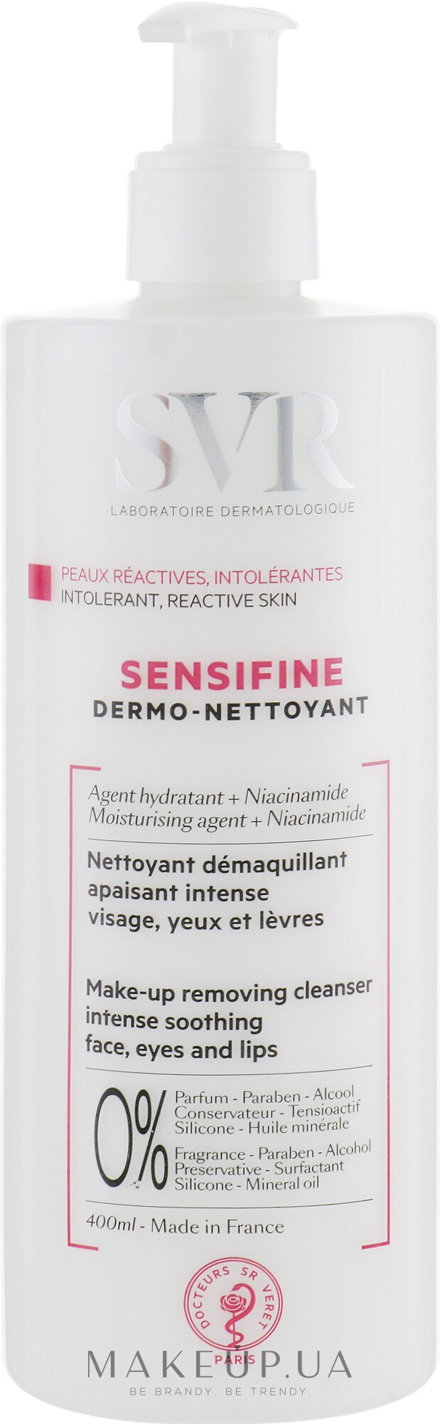 Очищающий крем-гель - SVR Sensifine Dermo Nettoyant Make-up Removing Cleanser — фото 400ml