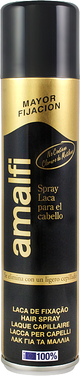 Лак для волосся "Чорний" - Amalfi Hair Spray Black — фото N1