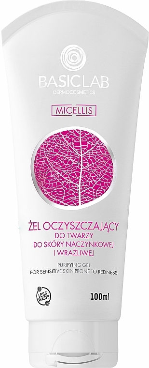 Очищающий гель для капиллярной и чувствительной кожи - BasicLab Dermocosmetics Micellis — фото N2