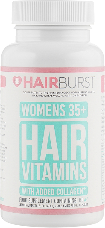 Вітаміни для росту й зміцнення волосся - Hairburst Womens 35+ Hair Vitamins — фото N1