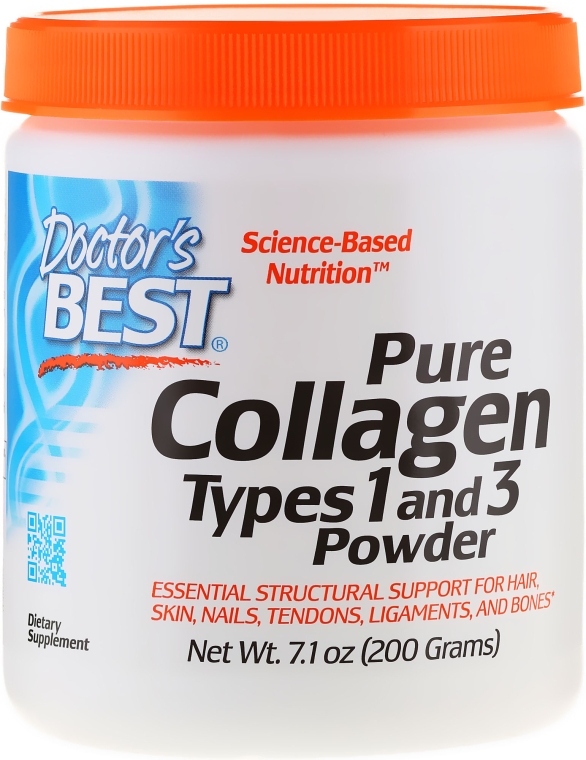 Коллаген 1 и 3 типа (в порошке) - Doctor's Best Best Collagen Types 1 & 3 Powder — фото N1