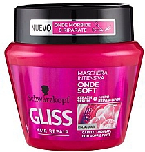 Парфумерія, косметика Маска для хвилястого волосся - Gliss Hair Repair Maschera Intensiva Onde Soft