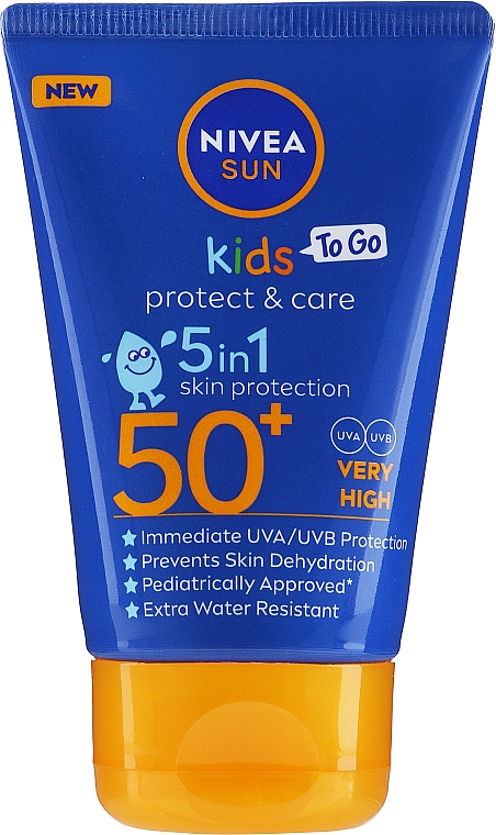 Сонцезахисний бальзам для дітей - NIVEA Sun Kids Protect & Care 5in1 Skin Protection SPF50+ — фото N1