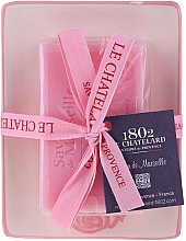 Парфумерія, косметика Натуральне мило з керамічною мильницею - Le Chatelard Rose Soap