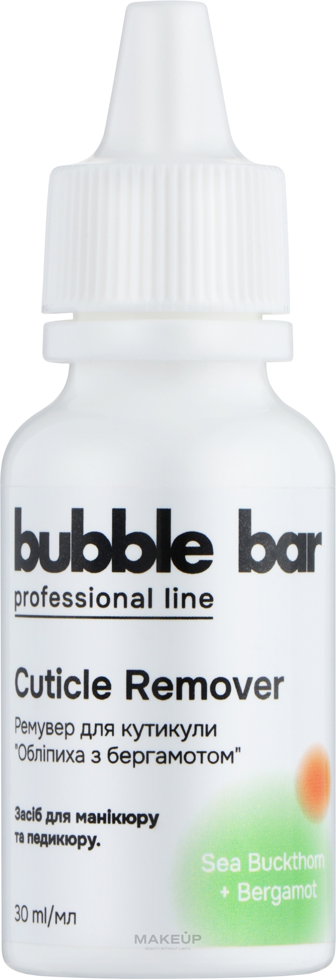 Ремувер для кутикулы "Облепиха с бергамотом" - Bubble Bar Cuticle Remover — фото 30ml