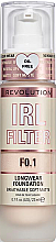 Духи, Парфюмерия, косметика Тональна основа - Makeup Revolution IRL Filter Longwear Foundation