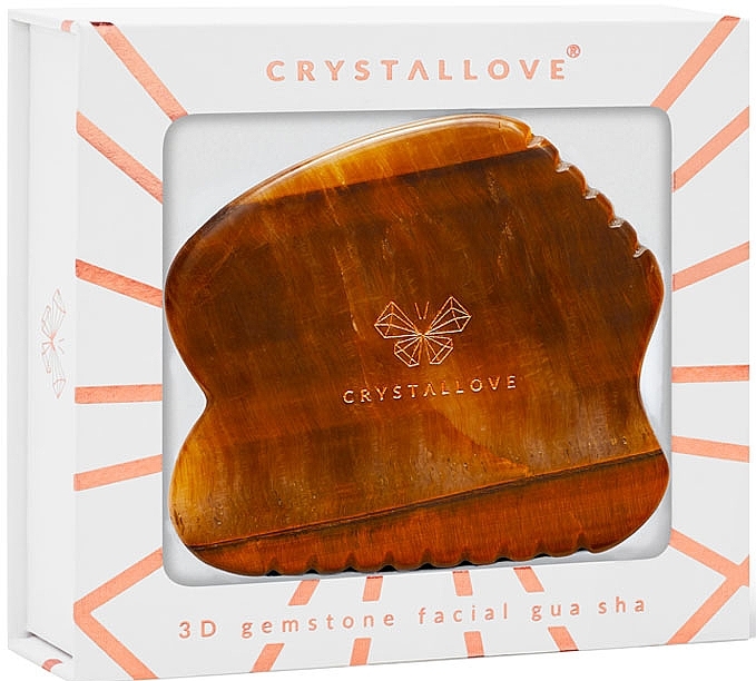 Масажер для обличчя з тигровим оком - Crystallove Contour Gua Sha Limited Edition  — фото N3