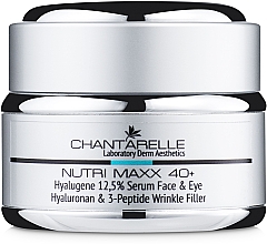 Зволожуюча і омолоджуюча сиворотка для шкіри навколо очей - Chantarelle Nutri Maxx Hyalugene 12,5 % Serum Face & Eye — фото N2
