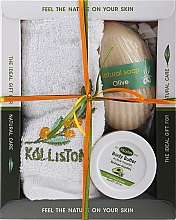 Набор - Kalliston Box Kit Avocado (towel/1pcs + b/butter/50ml + soap/60g) — фото N1