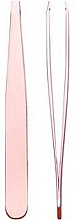 Пинцет прямой, 9,5 см, 1091/75RGA B, в блистере - Titania Rose Gold — фото N1