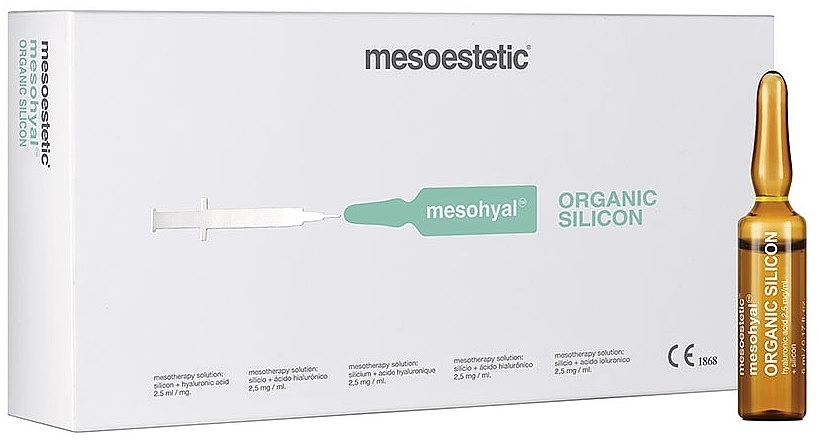 Препарат для биоревитализации - Mesoestetic Mesohyal Organic Silicon — фото N1