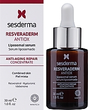 Антиоксидантная сыворотка - SesDerma Laboratories Resveraderm Antiox Serum — фото N2