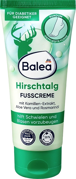 Крем для ног с оленьим жиром - Balea Hirschtalg Foot Cream