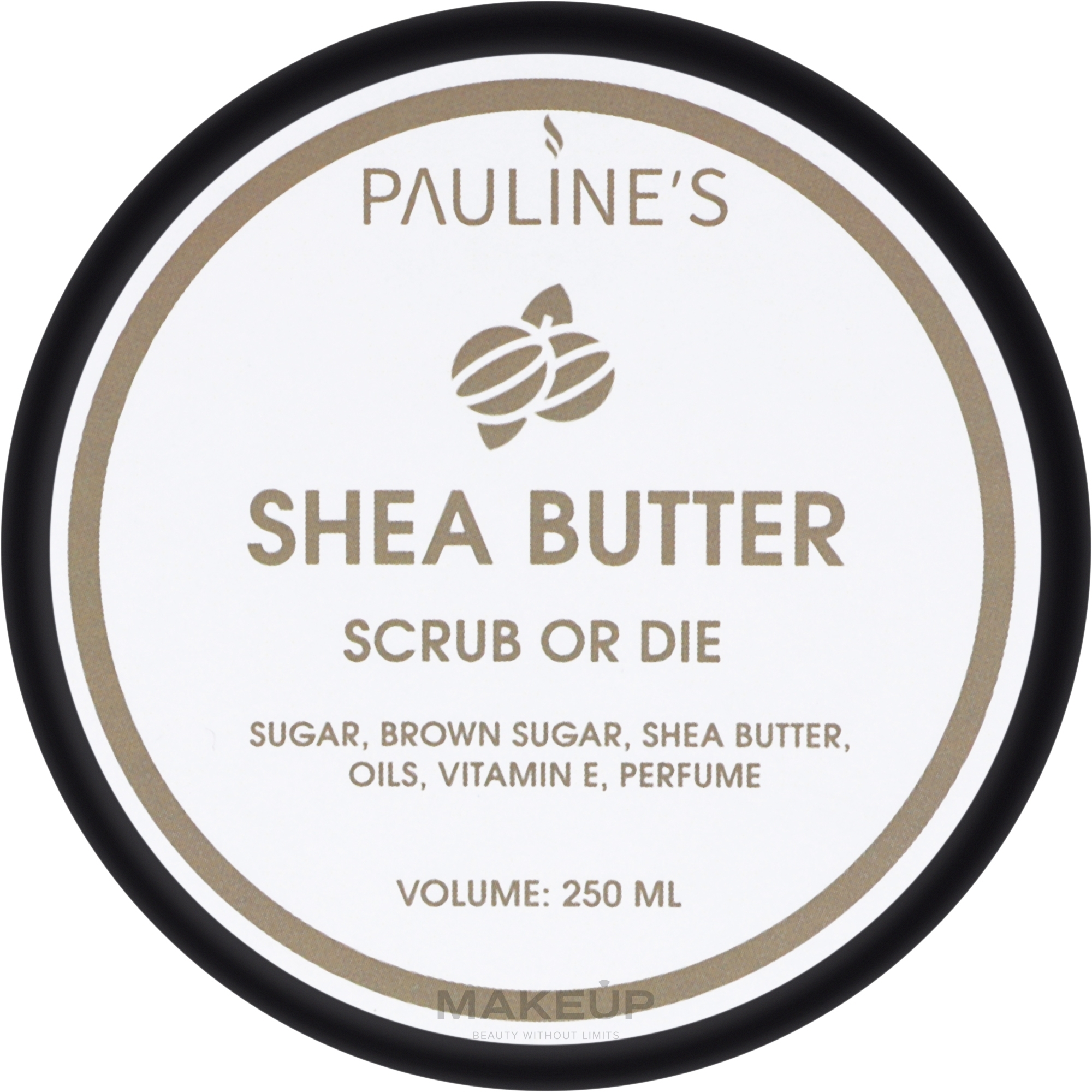 Натуральний скраб для тіла - Pauline's Candle Shea Butter Scrub Or Die — фото 250ml