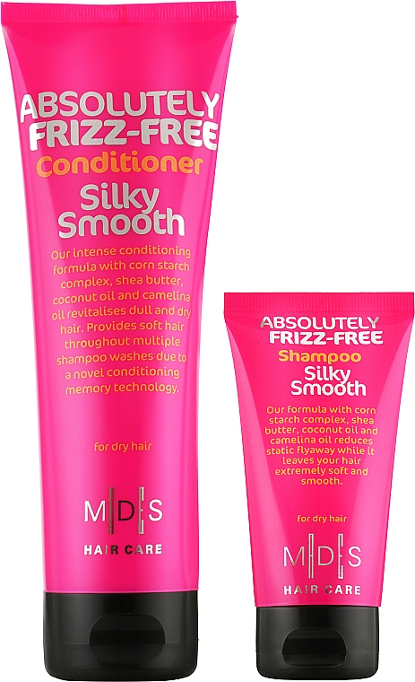 Набір для сухого й ламкого волосся - Mades Cosmetics Absolutely Frizz-free (shmp/75ml + cond/250ml) — фото N1