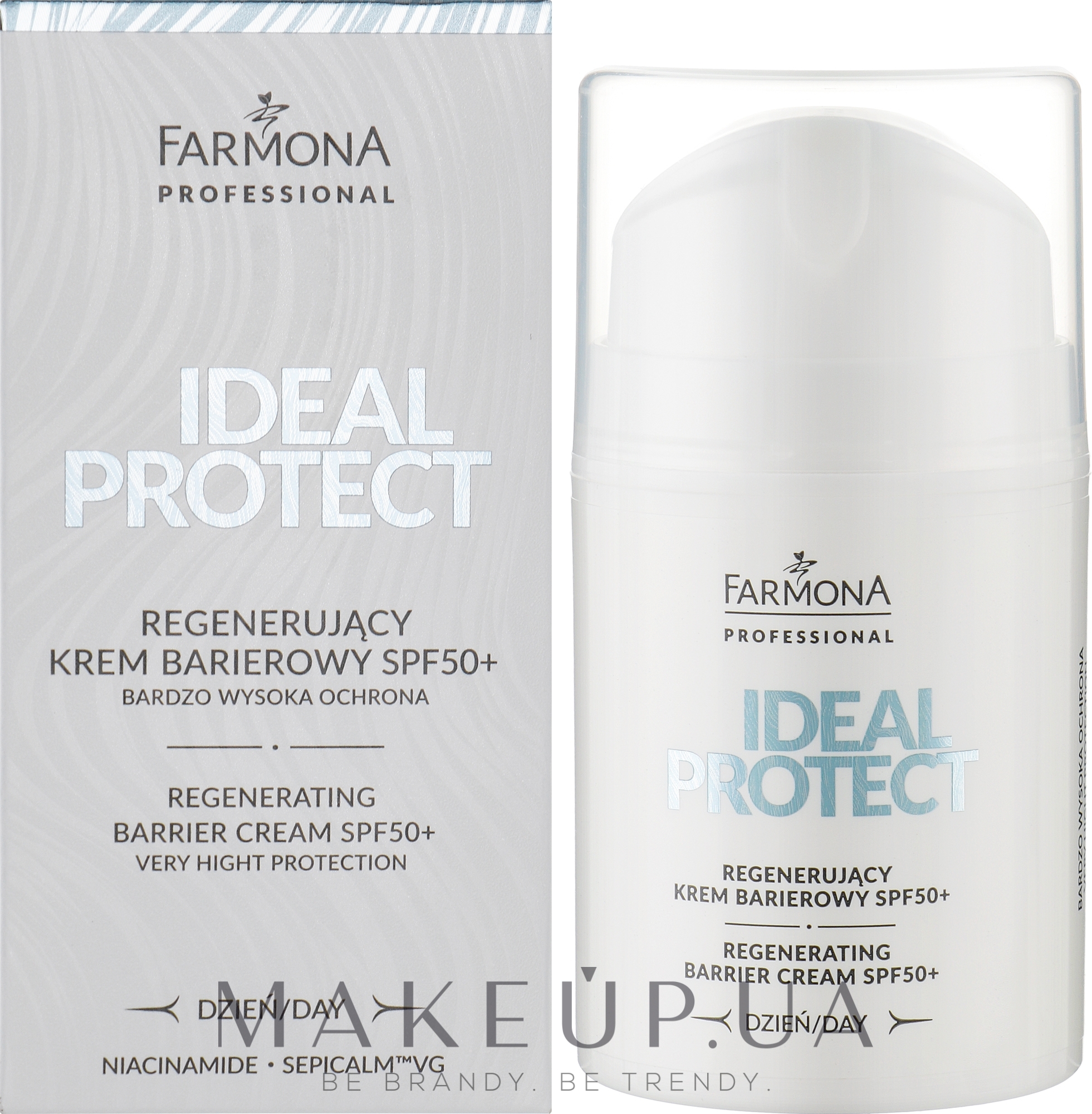 Денний крем для обличчя - Farmona Ideal Protect Regenerating Day Cream SPF50+ — фото 50ml