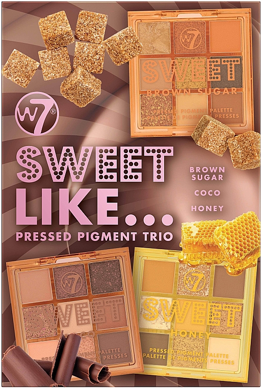 Набор - W7 Christmas Sweet Like Gift Set (eyshadow/pallette/3x8.1g) — фото N1