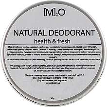 Духи, Парфюмерия, косметика Дезодорант "Health & Fresh" - М2О Natural Deodorant