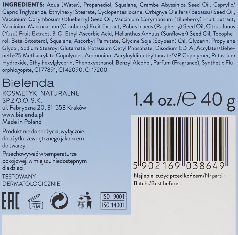 Крем-пінка для обличчя - Bielenda Blueberry C-Tox — фото N3