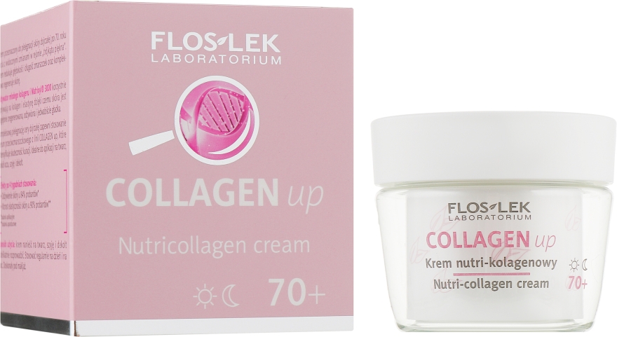 Крем для лица коллагеновый 70+ - Floslek Collagen Up Nutrii-collagen Cream 70+ — фото N1