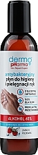 Антибактеріальна рідина для догляду та гігієни рук «Суниця» - Dermo Pharma Antibacterial Liquid Alkohol 65% — фото N1